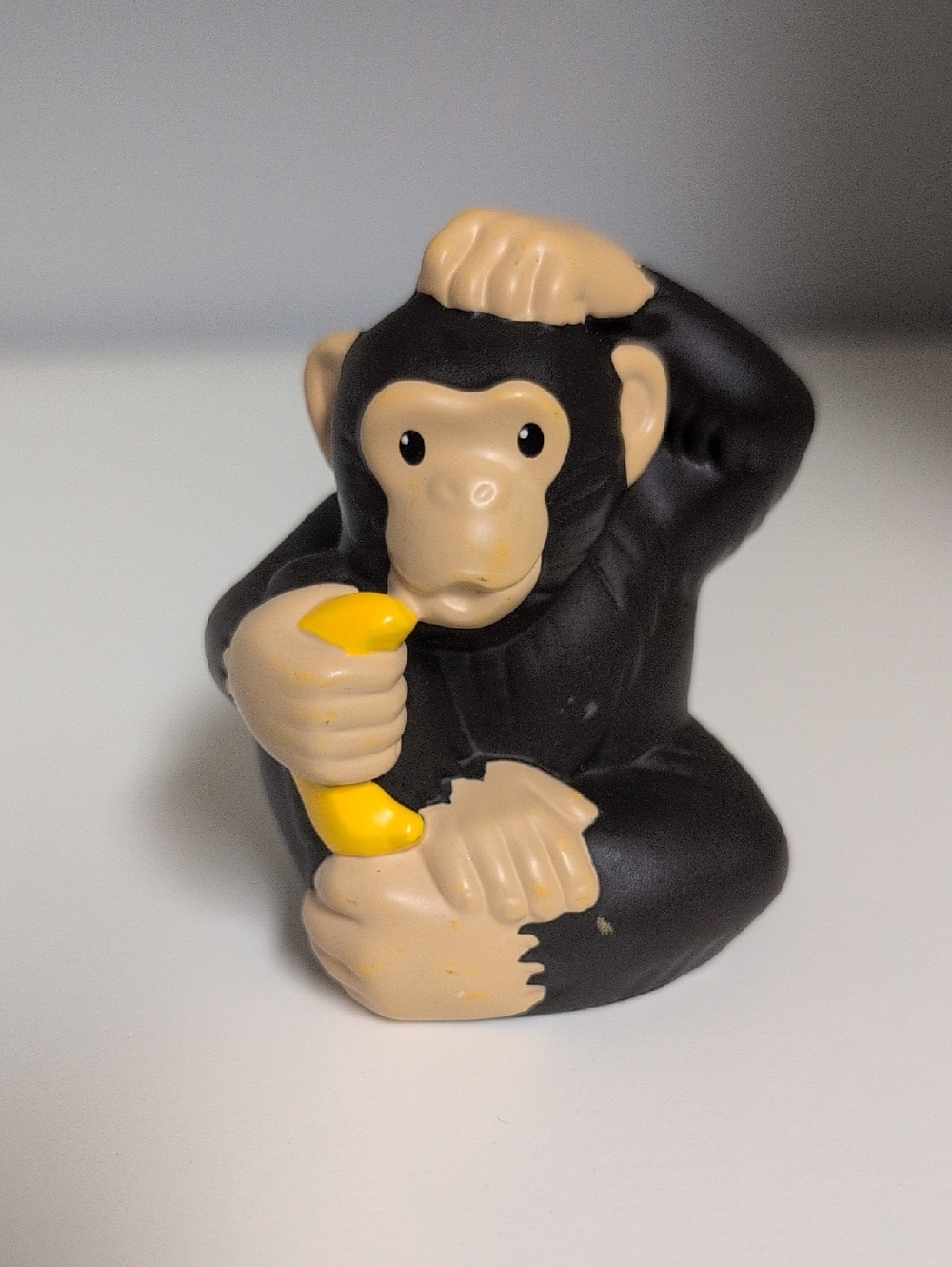 💜2/$20💜 Fisher Price Little People Chimpanzee With Banana Zoo Collectible